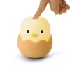 Night Lights Eggshell Chicken Cute Animal Chick Lamps USB Rechargeable Battery Soft Silicone Lovely Toy Bedroom Table Decoration