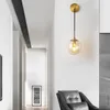 Duvar lambası modern cam top ışık asılı altın siyah e27 e26 edison başucu sconce yatak odası antik lig