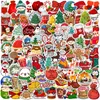 Adesivos de Natal 100pcs Vinil Setor de festa ￠ prova d'￡gua para bagagem de computadores Sauda￧￣o de papelaria