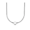 S925 Silver Pendant Necklaces Original fit Pandora Jewelry Snake Bone Women clavicle chain