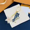 Luxury women keychains designer Fashion bag keys pendant leather car key ring drop charm keychain pendants