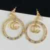 Designer Women Hoops Charm Earrings Gold Colors G Shaped Fashion Designer Simple Earring Jewelry Luxurys Birthday Gift 22101003CZ