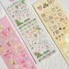 غلاف الهدية الكورية الكارتون Kawaii براون الدب موضوع goo stick sticker diy scrapbook case diary star chaser decoration