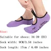 Sports Socks Yoga Non Slip Bandage Cotton Skid Pilates Ballet Barre Dance Sock Slippers Sportkläder med grepp för kvinnliga flickor