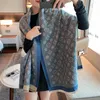 Luksusowy kaszmirowy szalik kobiety zimowe ciepłe szale i okłady projekt nadruk z koniem Bufanda gruby koc szaliki 2022 aimeishopping