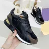 Designer Casual Shoes Women Classic RUN AWAY Sneakers Luxury Leather Trainers Fashion Rubber Outsole Sneaker Mixed Color Chaussures Original Box
