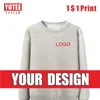 Heren Hoodies Sweatshirts YOTEEE2021HOODIES Sweatshirts Welldone Women's Hoodie Diy Custom Group Persoonlijk aangepaste borduurwerk T221008