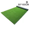 Decorative Flowers 50/100cm Artificial Grassland Faux Grass Lawn Moss Turf Rug Fake Green Carpet Mat DIY Garden Landscape Outdoor Decor