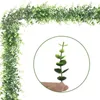 Fleurs décoratives 3Pack 180cm Eucalyptus Artificiel Guirlande Faux Verdure Vignes Pour Mariage Toile de Fond Arche DIY Décoration Maison Tenture Murale