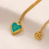 Luxury Design Necklace 18K Gold Plated Stainless Steel Necklaces Choker Chain 3Colors Heart Letter Pendant Fashion Womens Wedding Jewelry Accessories MM1972