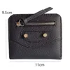 Wallets Fashion PU Leather Women Short Multiple Holders Hasp Zipper Coin Purses Solid Color Clutch Money Bag Clip