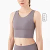 Yoga kıyafeti derin u spor fitness tankları güzellik geri sarsıntılı nefes alabilen antrenman koşu dans eden kadın iç çamaşırı