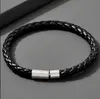 Cha￮ne ￠ la mode applicable ￠ diverses occasions 1pc Bracelet minimaliste en cuir PU masculin