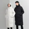 Chaquetas de pato blanco para parejas de plumón para hombre, chaqueta de moda para hombre para invierno 2022, abrigos informales gruesos por encima de la rodilla de longitud media