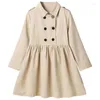 Girl Dresses Girls Dress Windbreake Full Sleeve Casual Autumn Spring Wear Children Fashion Toddler Kids Baby Clothes Child