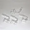 Rooks Sugar Cube Quartz Banger Nail Square Quartz Bangers 14 mm 10 mm mannelijke 2 mm dikke zijkant voor glazen waterpijp Bong Dab Rig