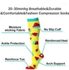 Sports Socks Compression Stockings Stretch Pressure Elastic Varicose Vein Leg Relief Pain Knee High Support Dropship