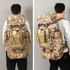 Backpack 80L Large Capacity Travel Climbing Bag Tactical Military Women Army Bags Canvas Bucket Shoulder Sports Male