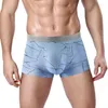 Underbyxor 2022 mode manligt tryck underkläder mäns sexiga boxershorts andas avslappnade män trosor hög kvalitet