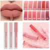 Lip Gloss Matte glazuur vloeibare lippenstift naakt roze toon mode vintage make -up cosmetische 12 kleuren lippenstiften Koreaanse make -up