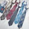 Fliegen Hohe Qualität 7 cm Reißverschluss Krawatte Für Frauen Männer Japanischen Stil Mädchen Student JK Uniform Krawatte Mit Geschenkbox