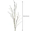 Decorative Flowers 1pc Fake Branches Simulation Plant Artificial Emulation Withered White Iron Wire Decorate Wedding Party Home Decoration