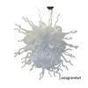 التصميم الذكي معاصر مصابيح قلادة مصباح الفم المعاصر AC 110V 240V Murano Style Glass Dale Chihuly Art White Glass Lamp Hanging Lr455