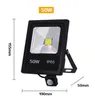 Bewegingssensor Led Schijnwerper 220 V 50 W 30 W 10 W Outdoor LED Spotlight Schijnwerper Wandlamp Reflector IP65 Waterdichte Verlichting6041866