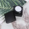 Pots de vernis à ongles Gel noir mat 5 ml bouteille de crème acrylique carrée vide 5g pot cosmétique pour poudre de colle peinte SN4951