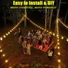Strings Solar Star String Lights 23ft 50 LED Curtain Garland Fairy Juldekor Outdoor Waterproof Lighting For Garden