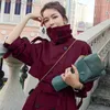 Trench feminina casacos abrigo mujer primavera/outono casaco feminino longa sobretudo com cintos de estilo da Inglaterra duplo poço de albacho chique