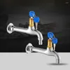 Bathroom Sink Faucets Washing Machine Anti Theft Extended Brass Faucet With Lock And Key 1/2 Inch Inlet Cold Water Lengthened Tap For Mop