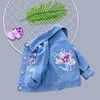 Jackets Kids Denim Cartoon Print Top Children s for Heart Design Coats Casual Children Clothing 221010