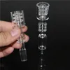 Pilha de quartzo para fumar nó de diamante Banger Nails 20mmOD 10mm 14mm Bangers Nails para vidro Bongs de água Dab Rigs bocal de silicone