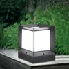 Jardin extérieur paysage poste lampe solaire pilier lumière E27 carré Cube colonne Villa arrière-cour clôture voie borne lumières