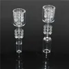 Diamond Knot Smoking Quartz Stack Banger Nails 20mmOD 10mm 14mm Bangers Nails For Glass Water Bongs Dab Rigs Pipes