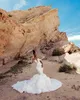 2022 Arabic Aso Ebi Mermaid Ivory Wedding Dresses Beaded Crystals Lace Luxurious Bridal Gowns Dress ZJ475