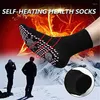 Sports Socks Self Heating Magnetic Tourmaline Therapy Breathable Massage Warm Foot Winter Outdoor Skiing