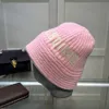 Chapeau tricoté de luxe, bonnet à la mode pour homme et femme, chapeaux décontractés d'hiver, 6 couleurs