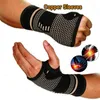 Bilek Desteği 1 PC Profesyonel Bileklik Spor Güvenliği Sıkıştırma Koruma Artrit Brace Sleeve Elastik Palmiye Eldiven Eldiven