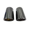 2Pcs Chrome Plating Stainless Steel Car Exhaust Muffler Tip Pipes Covers for Audi A1 A3 A4 TT 2009-2015 VW Volkswagen PASSAT