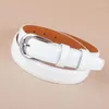 Belts Women's Strap Casual All-match Women Brief PU Leather Belt Pure Color Top Quality PIN BUCKLE Jean Waist