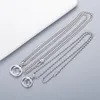 Flera trendiga varumärkesförsäljningsbrev G hänge halsbandskedja är mångsidig för män och kvinnor samma halsband försvinner inte 219w