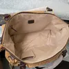 Borse a tracolla di grande capacità Borsa a tracolla in pelle di tela Borse per la spesa Chiusura con cerniera vintage Borsa a mano con stampa di lettera Borse da viaggio Tracolla rimovibile Portamonete