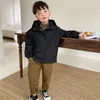 Jacken Jungen Oberbekleidung Frühling Herbst Kinder Casual Zipper Hoodies Samt Kleidung für Baby Jungen 2 12 Jahre Kinder Einfarbig mantel 221010