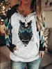 Womens Hoodies Sweatshirts Horse Animal Pattern 3D Printing Linen Pattern Longsleeved hooded sun protection coat shirt student girl top 221010