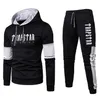 Herrspåriga herrar Sweatshirt Set Hoodiessweatpants Tracksuit 2 Piece Outfits Jogger Luxury Brand Sport Sport Suit Man Pullover Winter Clothes 221008