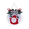 Decora￧￵es de parede de festa de Natal Garland de Natal Papai Noel Padr￣o de Snowman Pingente de ￁rvore Pingente Rre14837