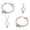 Pulseiras com pingente de coração de prata s925, ajuste original, pingente pandora, joias femininas, presente