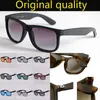 Top Quality Fashion 55mm Justin 4165 Polarized Sunglasses Men Women Sunglasses Nylon Frame Sun Glasses with Accesso